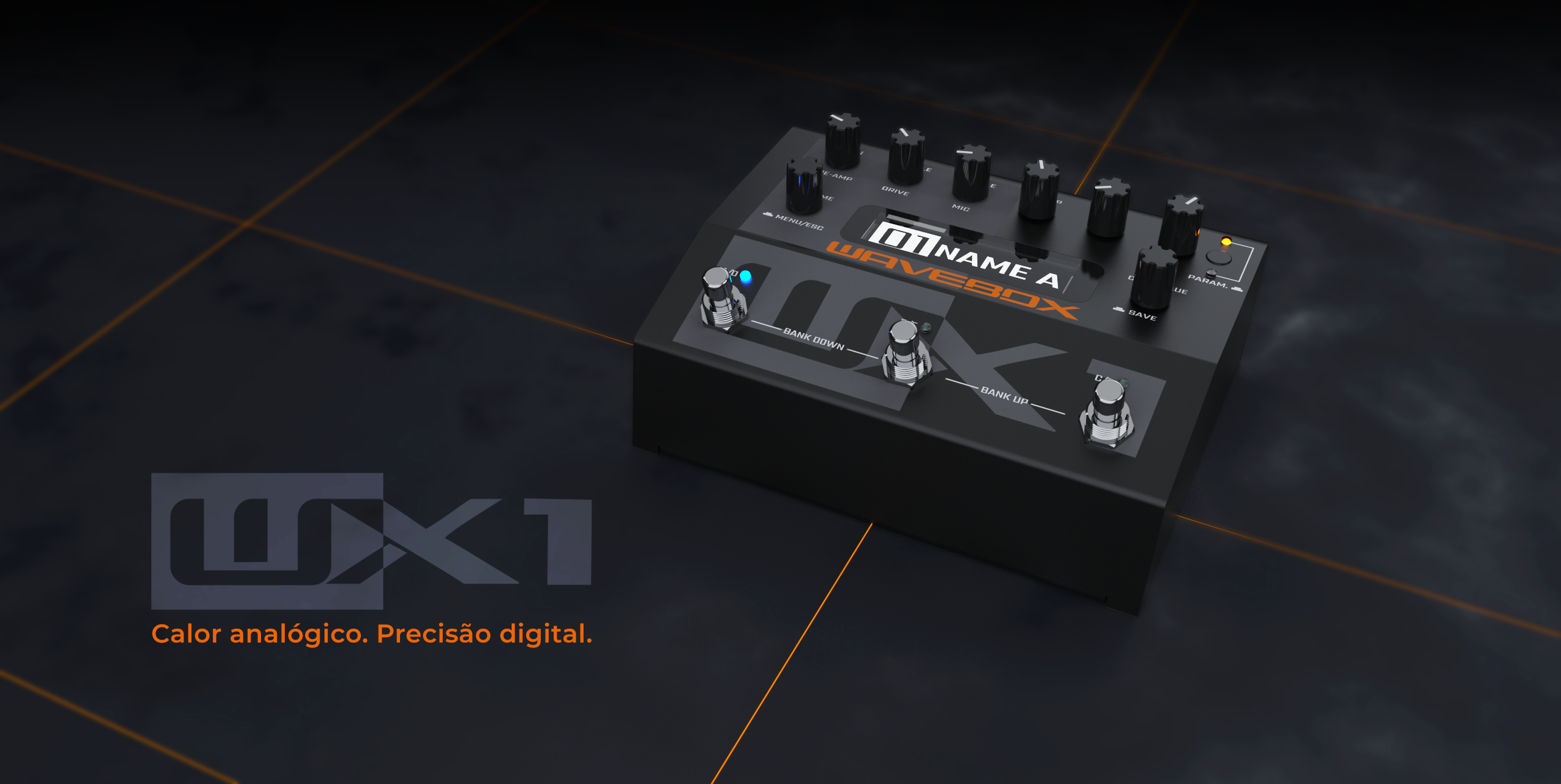 Pedal Wavebox WX1 - Calor anal&oacute;gico. Precis&atilde;o digital.